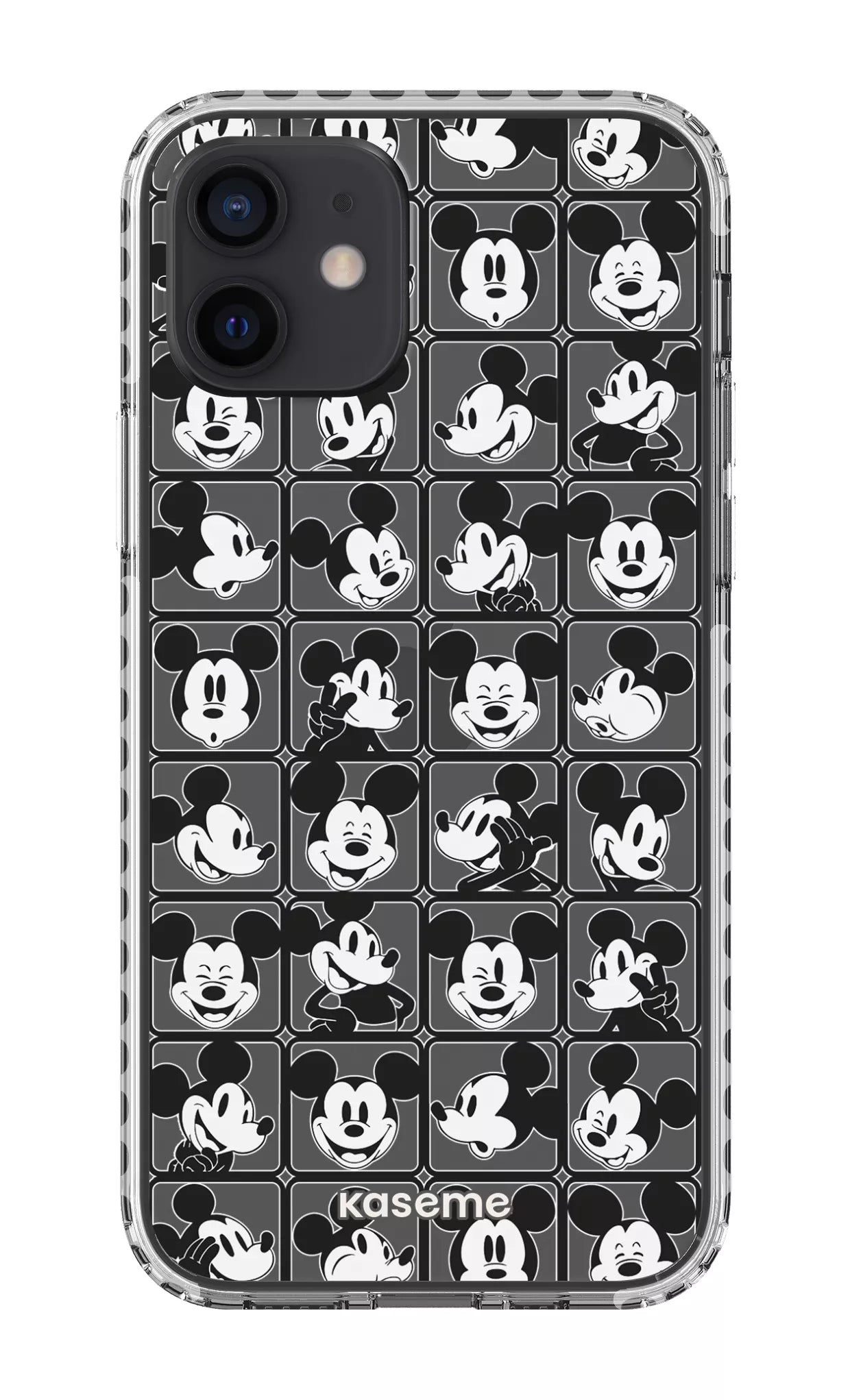 iPhone 12 Clear Case - White Whimsy Clear Case -