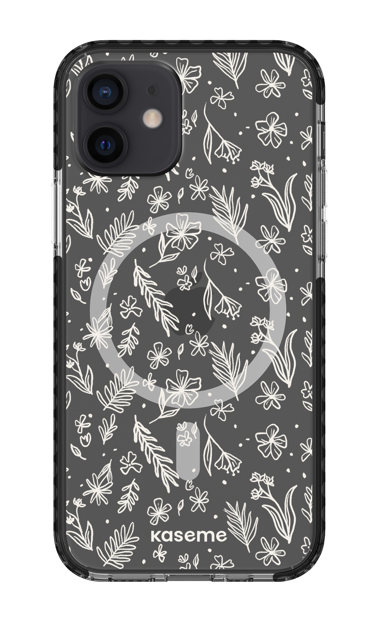 iPhone 12 Clear Case Magsafe - Black Olive Branch Clear Case -
