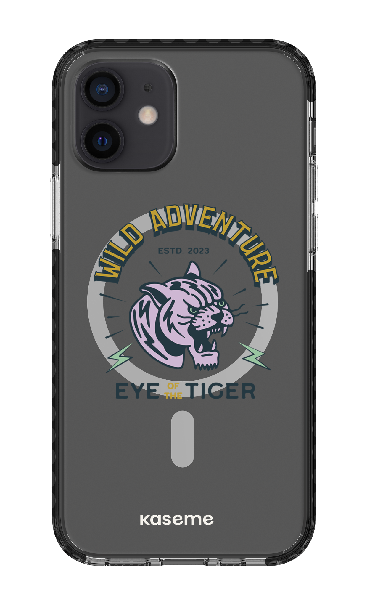 iPhone 12 Clear Case Magsafe - Black Wildcats clear case -