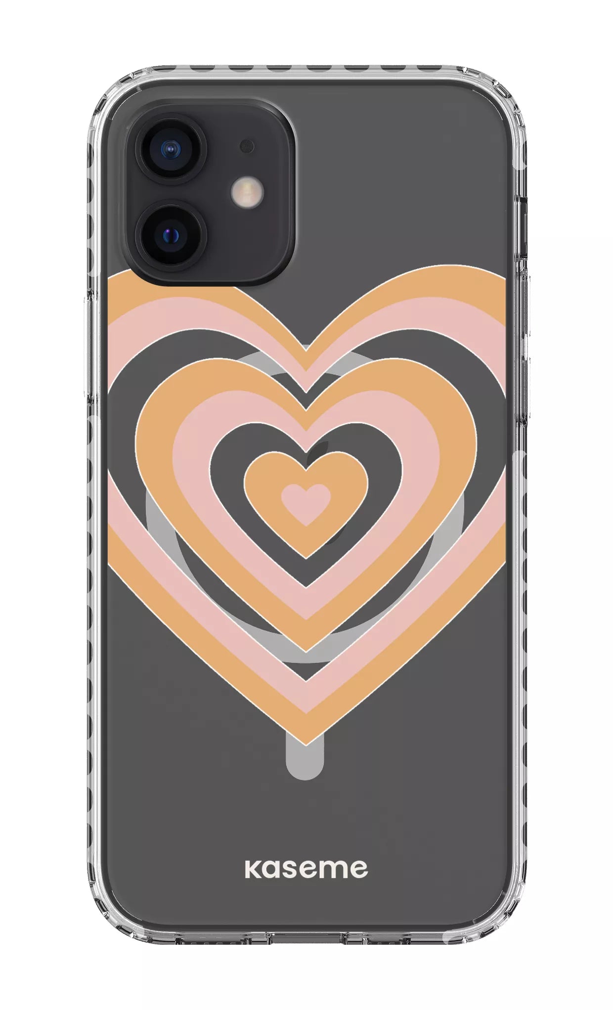 iPhone 12 Clear Case Magsafe - White Amor Clear Case -