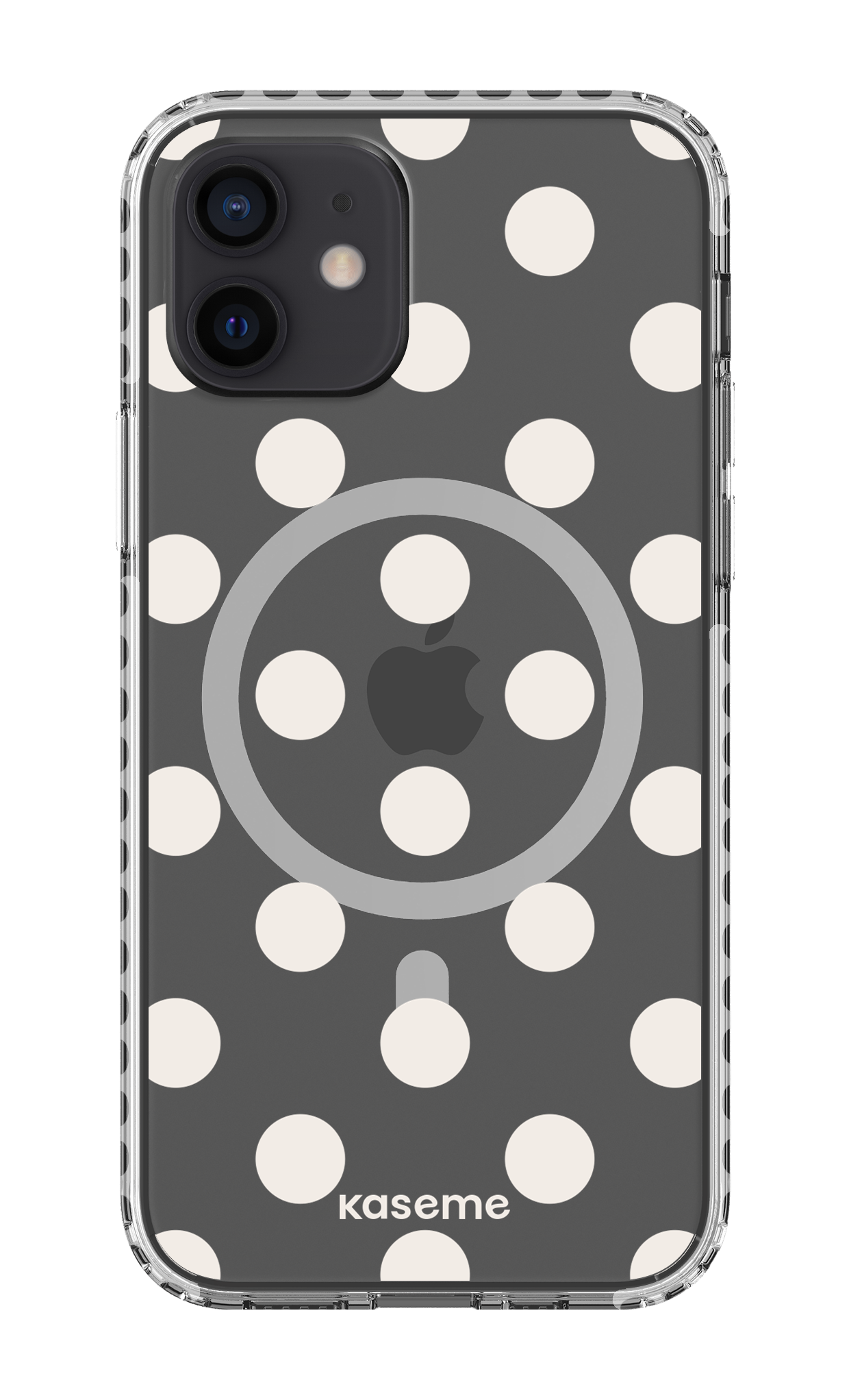 iPhone 12 Clear Case Magsafe - White Couture Clear Case -