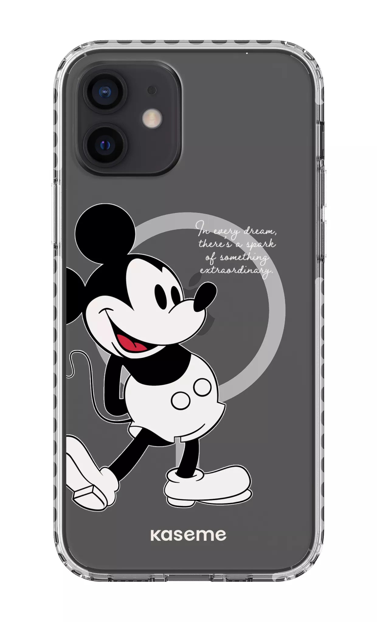 iPhone 12 Clear Case Magsafe - White Dreamscape Clear Case -