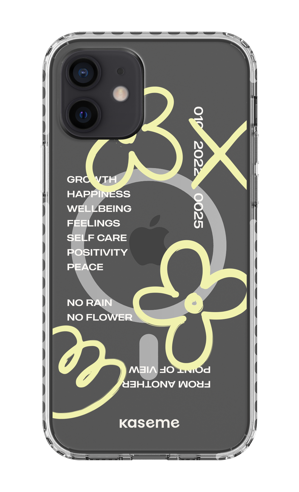 iPhone 12 Clear Case Magsafe - White Feelings clear case -