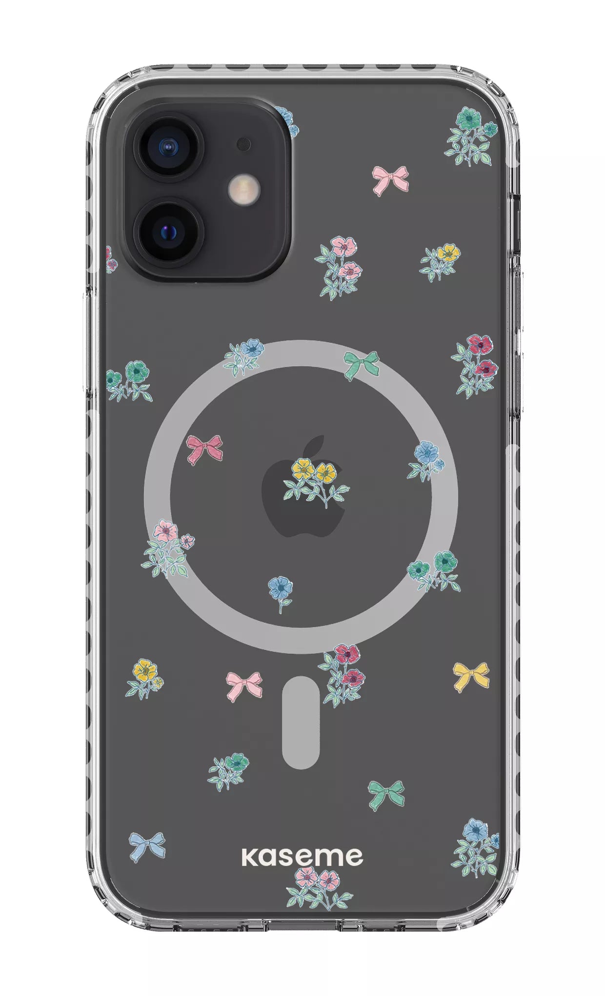 iPhone 12 Clear Case Magsafe - White Graceful Clear Case -