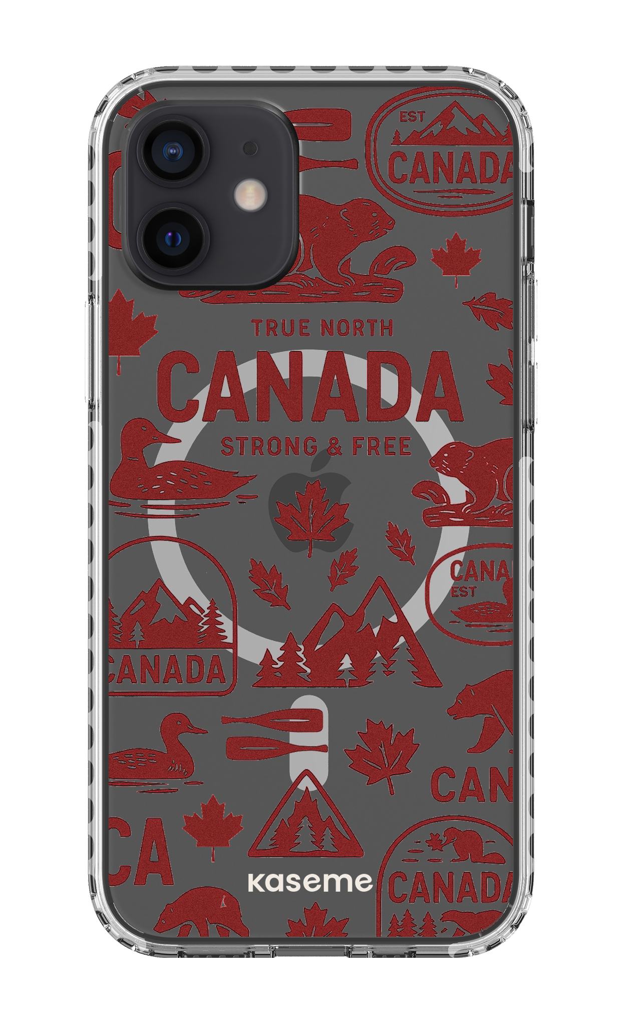 iPhone 12 Clear Case Magsafe - White Oh Canada -
