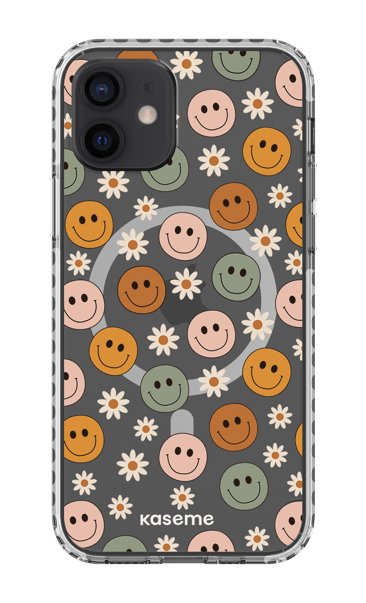 iPhone 12 Clear Case Magsafe - White Smirk Clear Case -