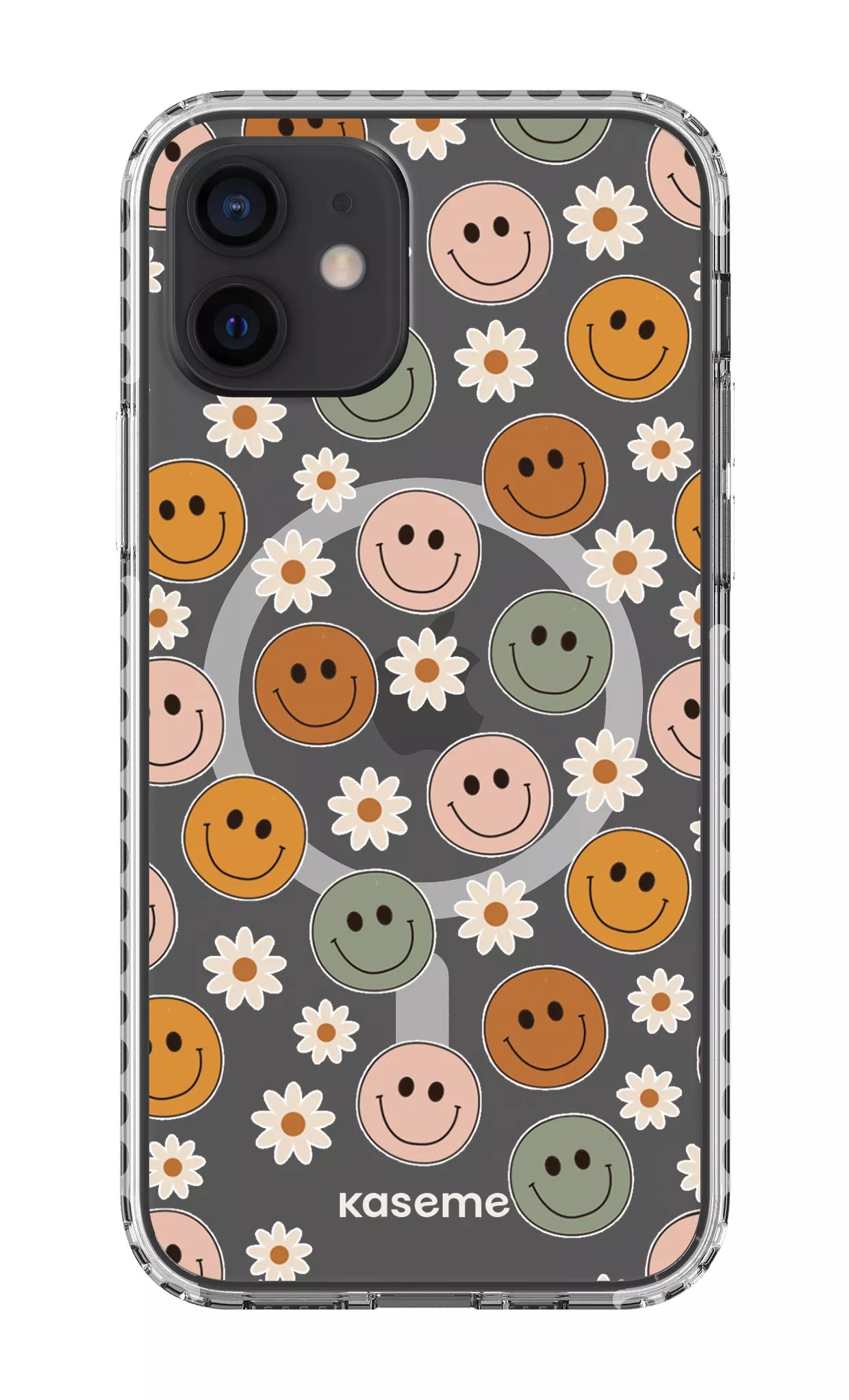 iPhone 12 Clear Case Magsafe - White Smirk Clear Case -