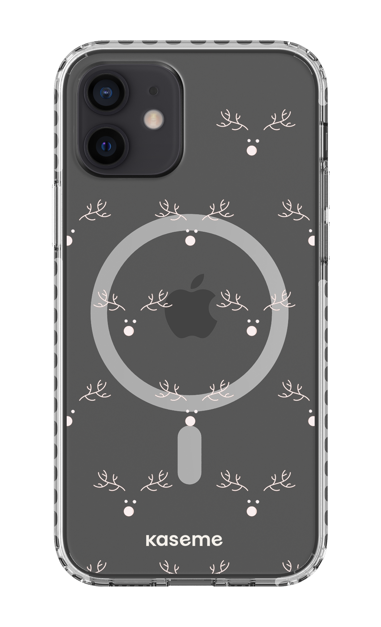 iPhone 12 Clear Case Magsafe - White Vixen Clear Case -
