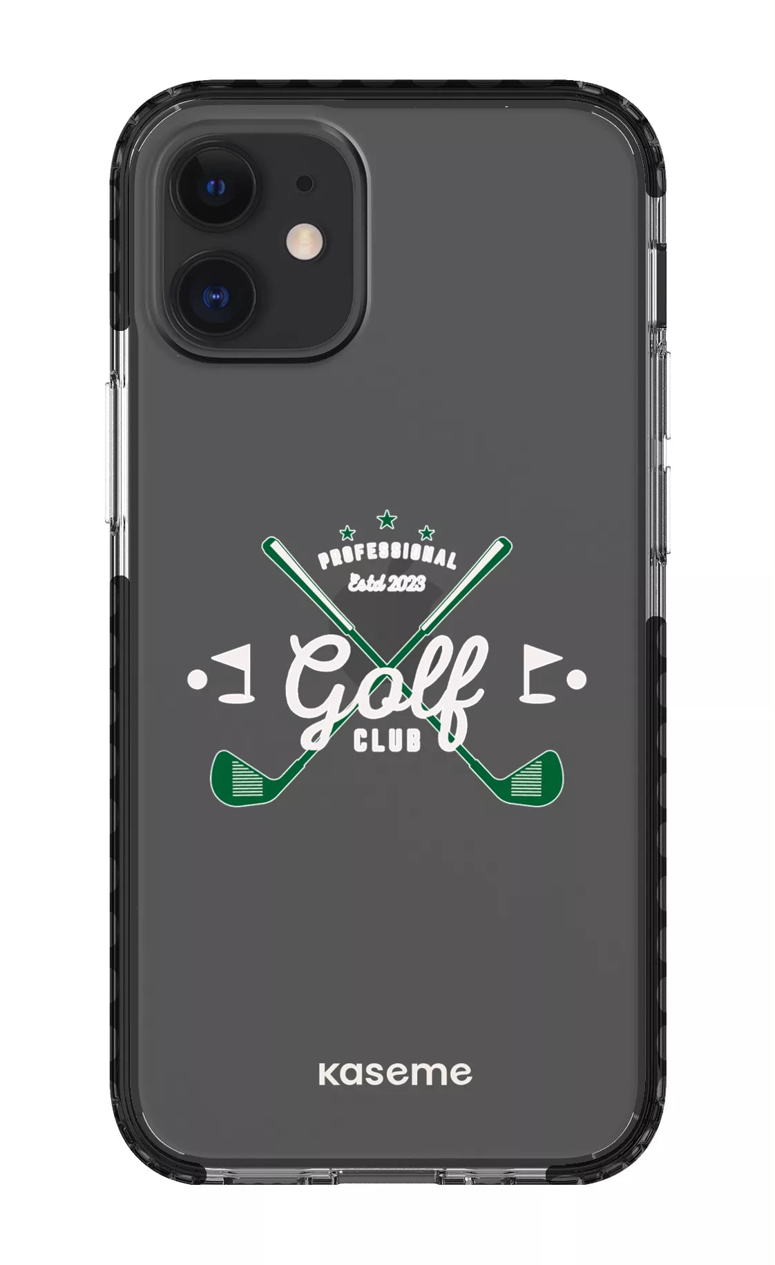 iPhone 12 Mini Clear Case - Black Bogey Clear Case -