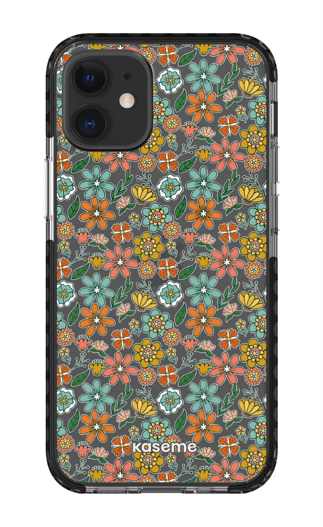iPhone 12 Mini Clear Case - Black Bohemian Clear Case -