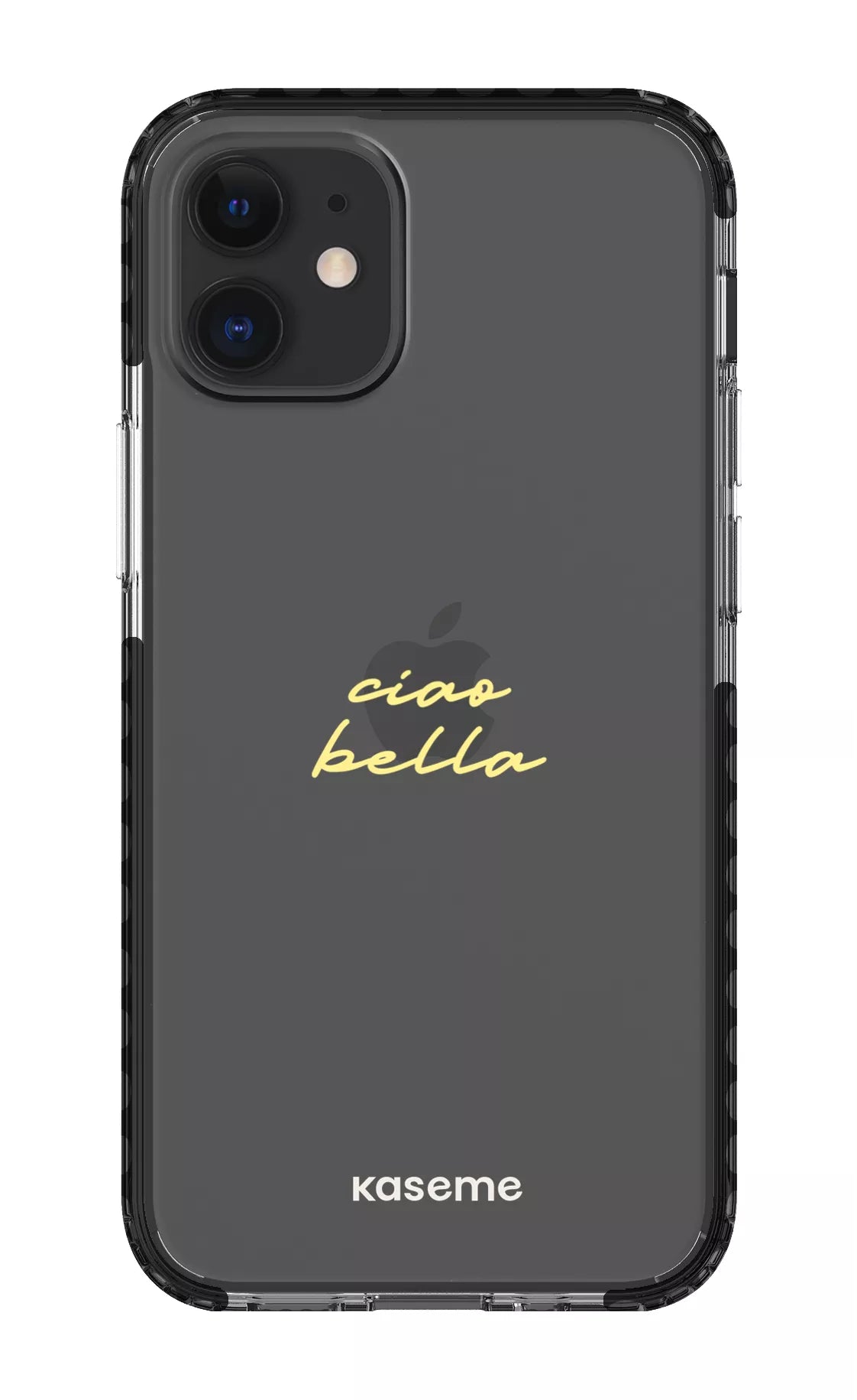 iPhone 12 Mini Clear Case - Black Ciao Bella Clear Case -