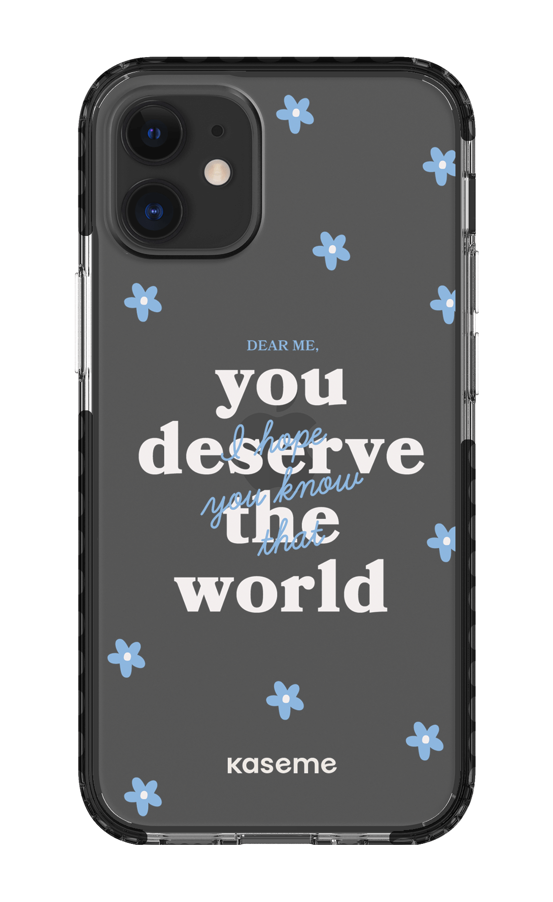 iPhone 12 Mini Clear Case - Black Dear Me Clear Case -