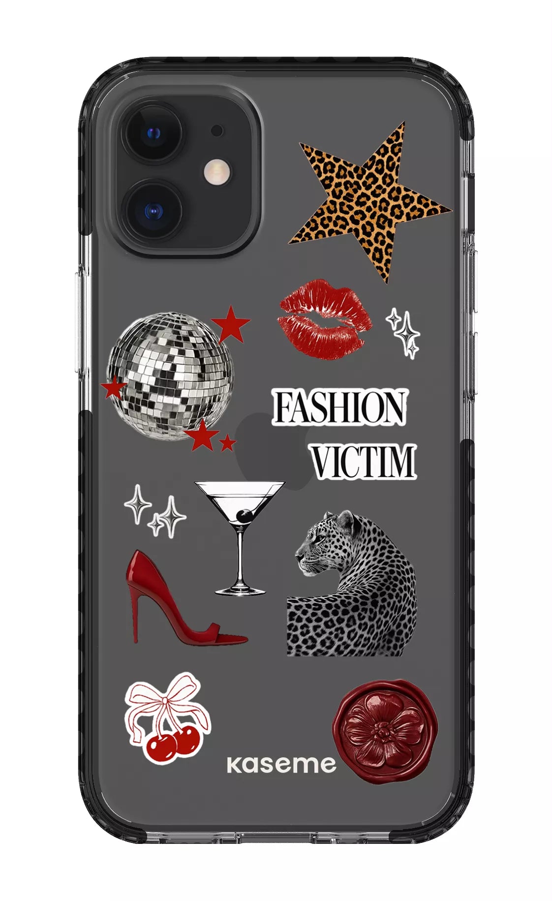 iPhone 12 Mini Clear Case - Black Desire Clear Case -