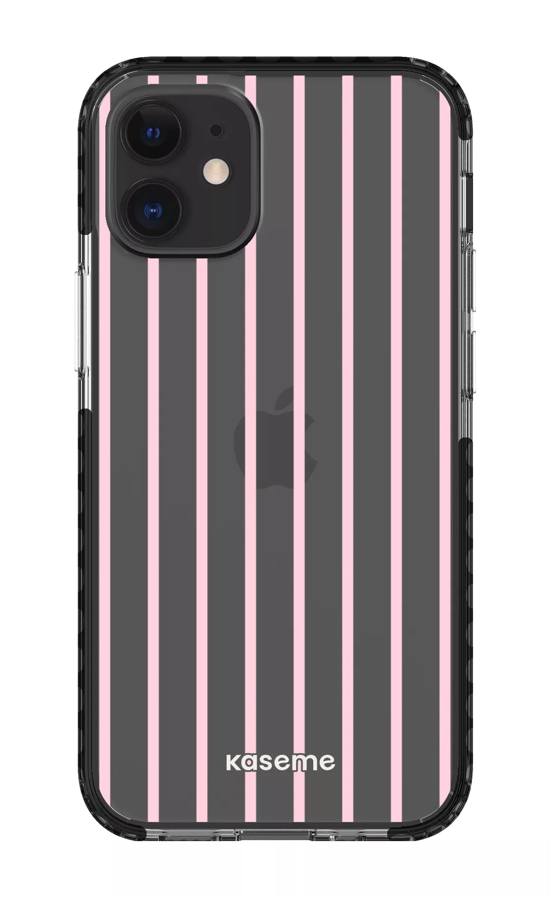 iPhone 12 Mini Clear Case - Black Dolce Striscia Clear Case -