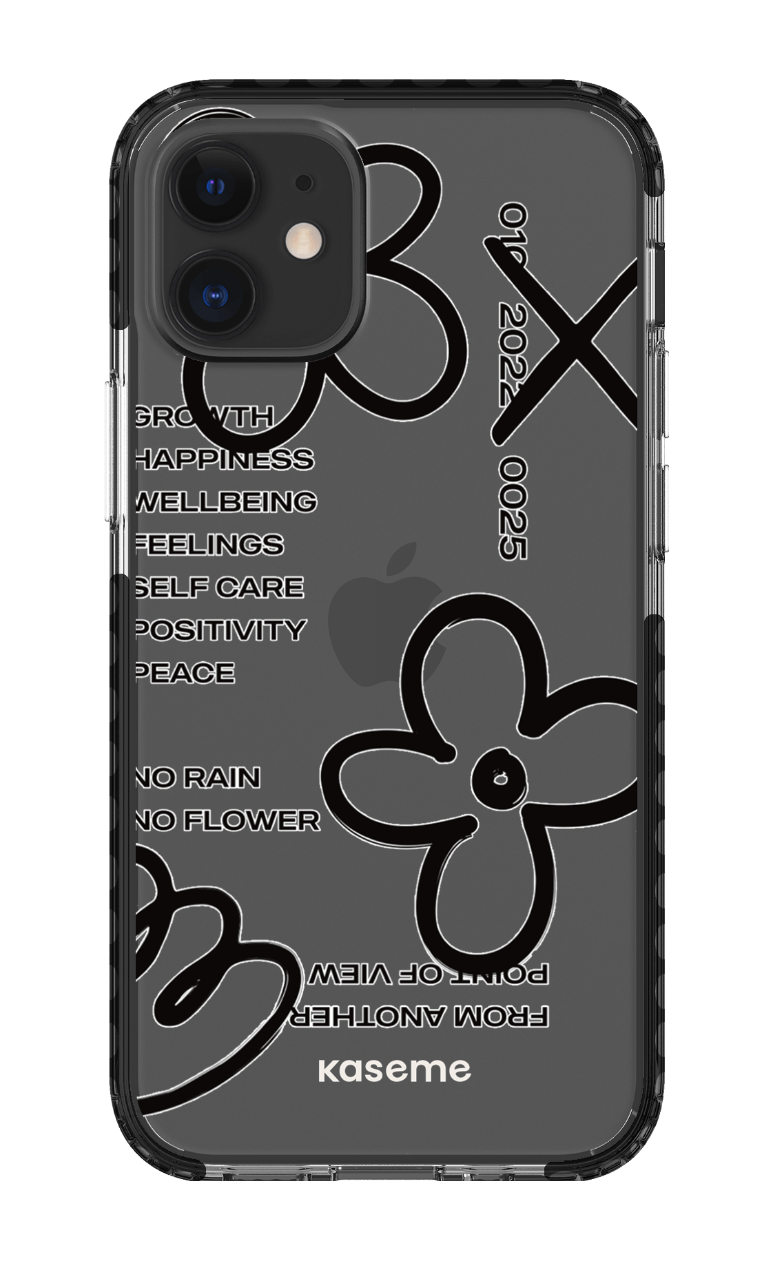 iPhone 12 Mini Clear Case - Black Feelings black Clear Case -