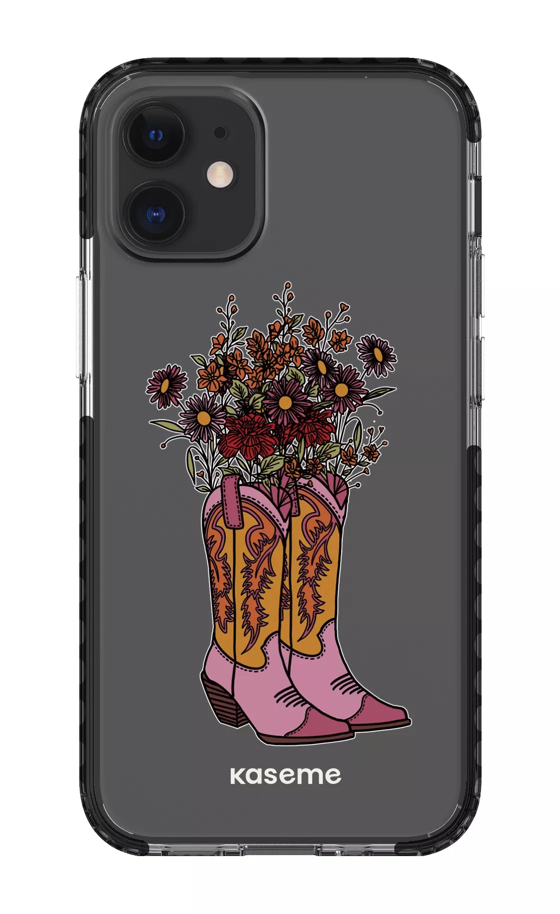 iPhone 12 Mini Clear Case - Black Howdy Clear Case -