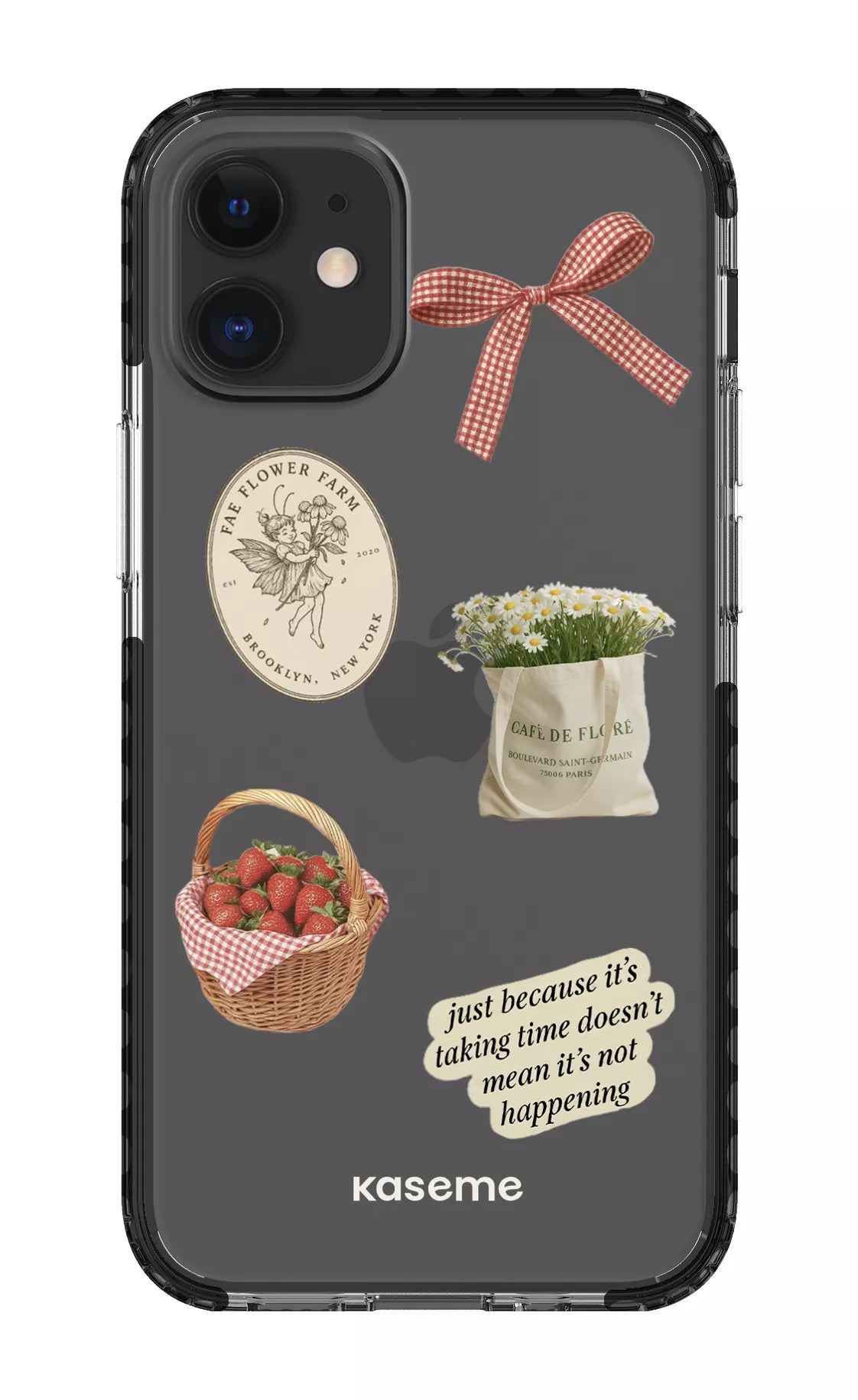 iPhone 12 Mini Clear Case - Black June Clear Case -