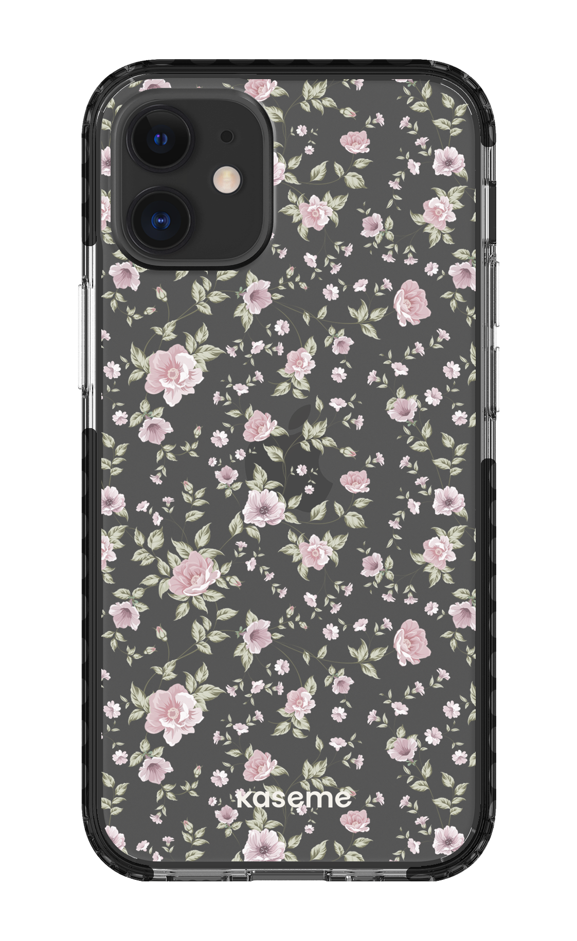 iPhone 12 Mini Clear Case - Black La Vie en Rose Clear Case -