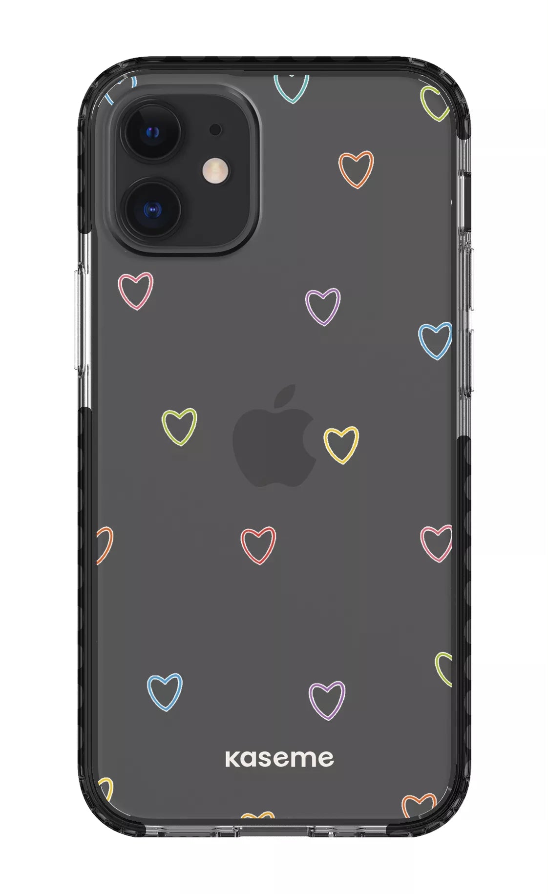 iPhone 12 Mini Clear Case - Black Love Wins Clear Case -