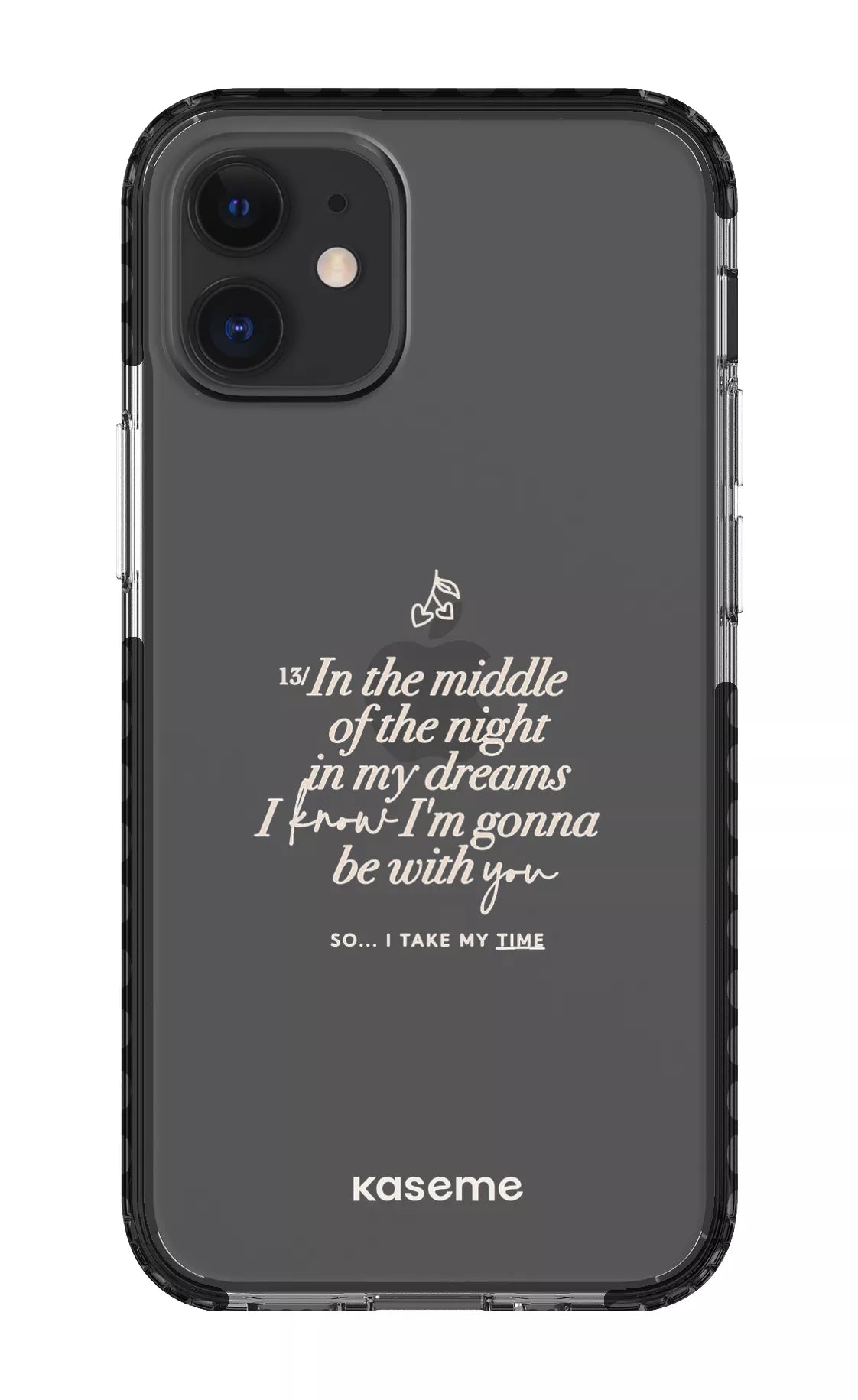 iPhone 12 Mini Clear Case - Black Ready For It Clear Case -