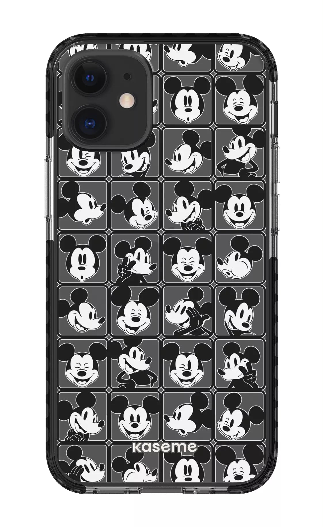 iPhone 12 Mini Clear Case - Black Whimsy Clear Case -
