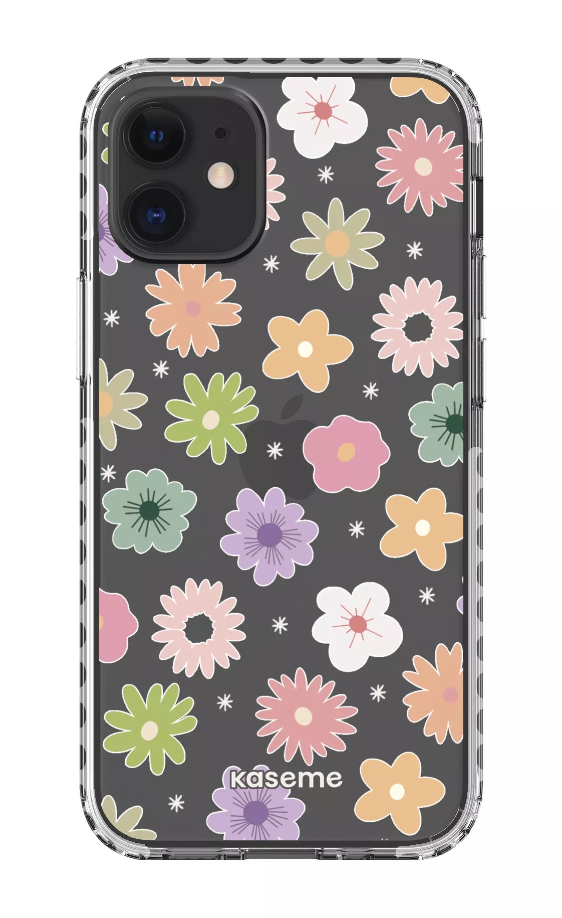 iPhone 12 Mini Clear Case - White Adore small Clear Case -