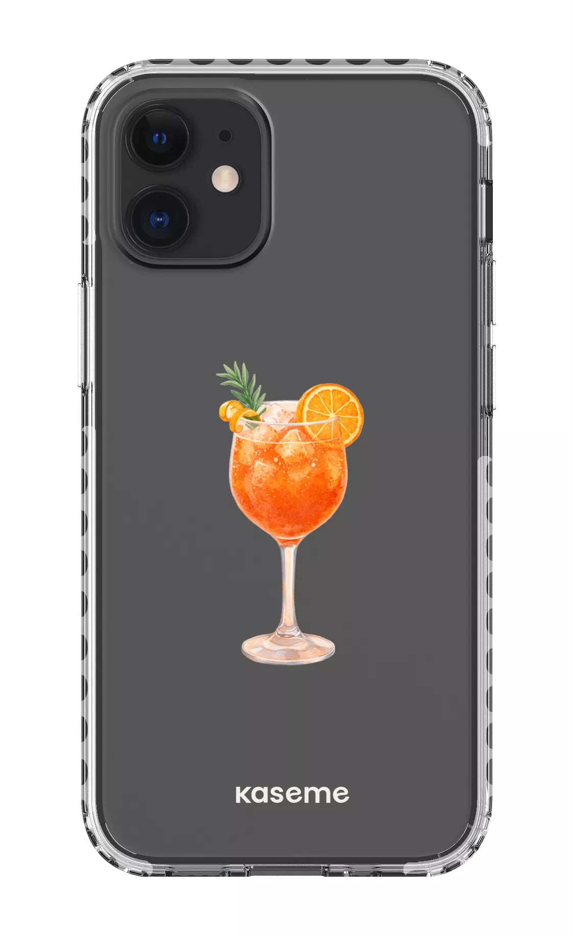 iPhone 12 Mini Clear Case - White Aperol Sunset Clear Case -
