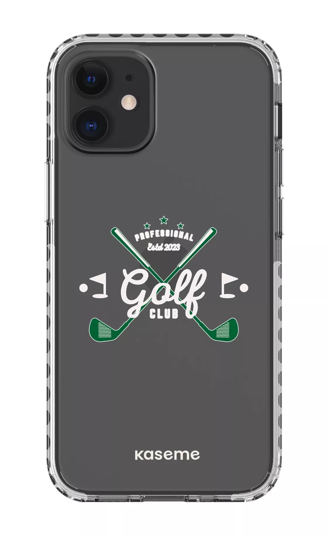 iPhone 12 Mini Clear Case - White Bogey Clear Case -