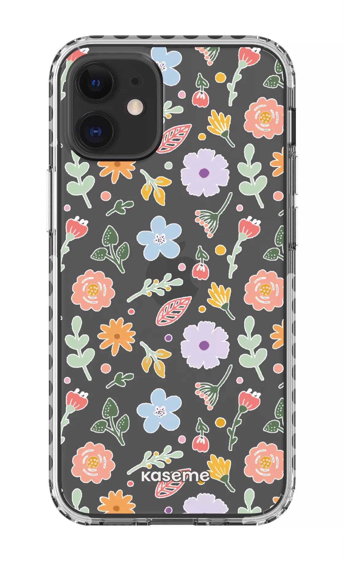 iPhone 12 Mini Clear Case - White Charm Clear Case -