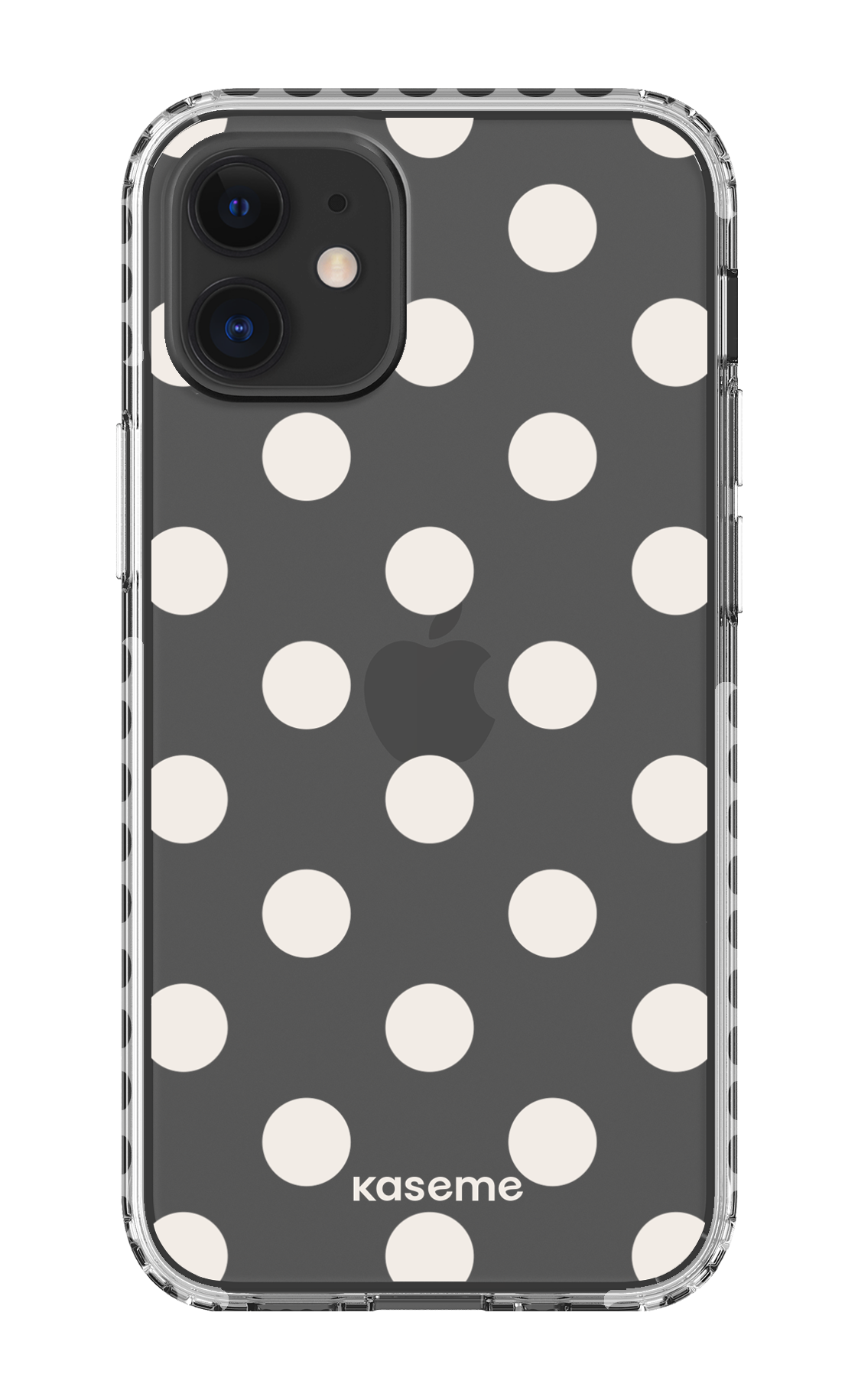 iPhone 12 Mini Clear Case - White Couture Clear Case -