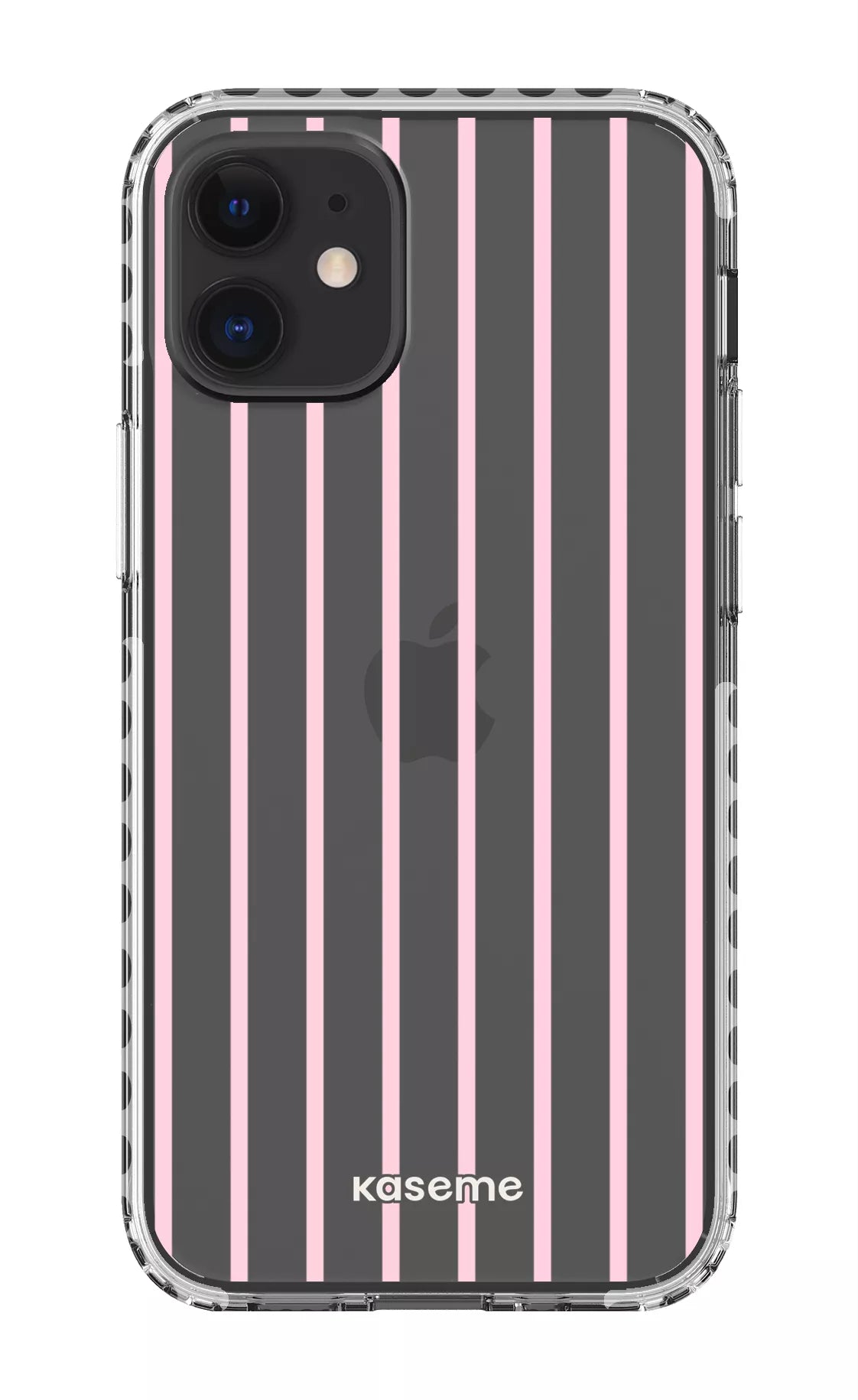 iPhone 12 Mini Clear Case - White Dolce Striscia Clear Case -