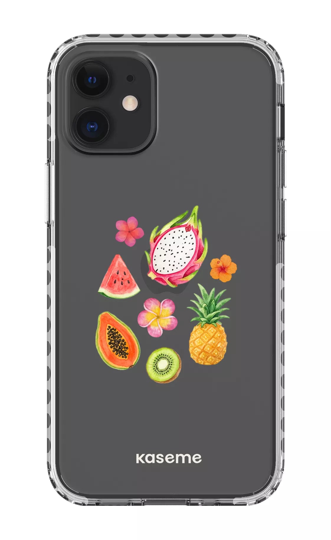 iPhone 12 Mini Clear Case - White Fresca Tropicale Clear Case -