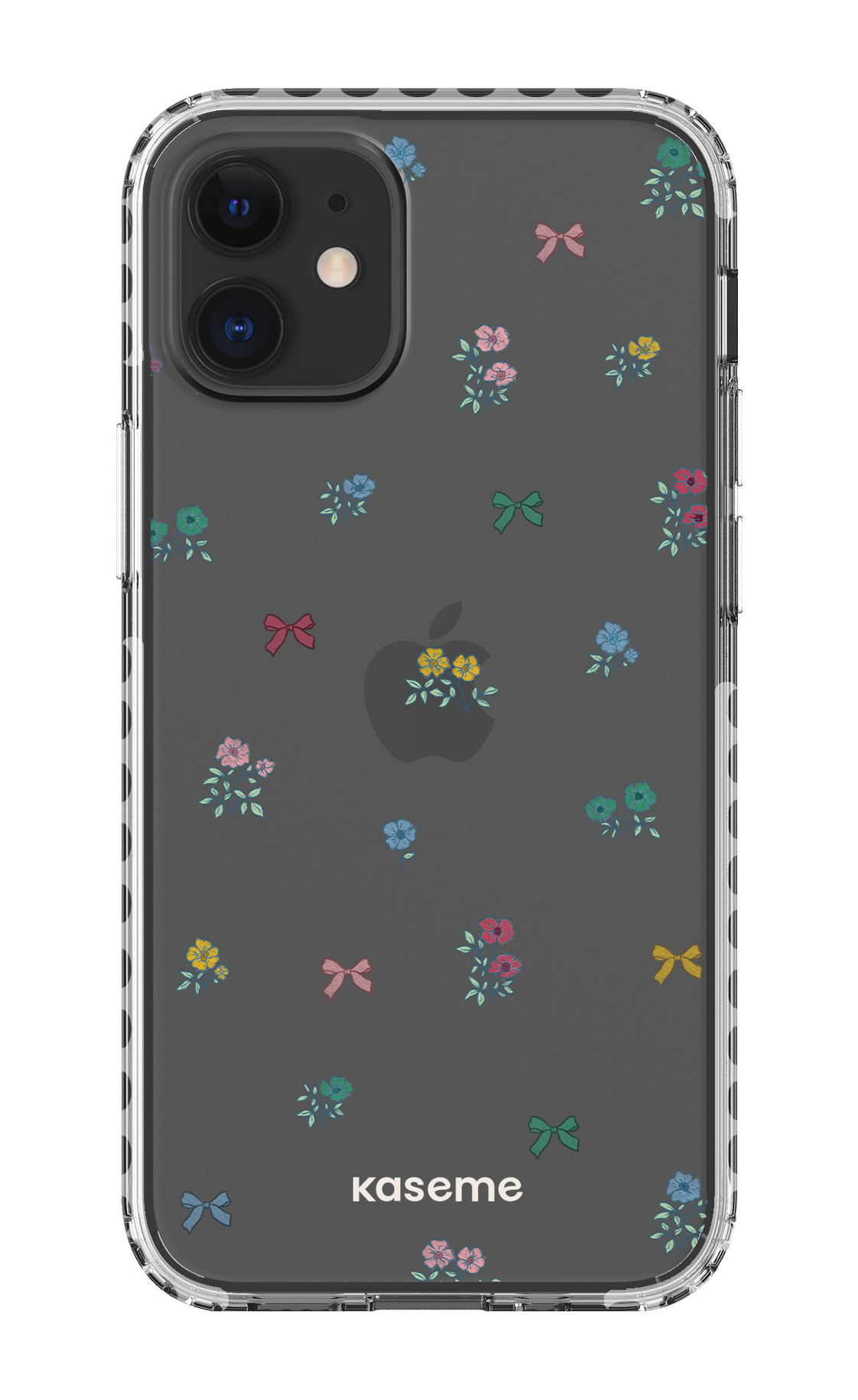 iPhone 12 Mini Clear Case - White Graceful Clear Case -