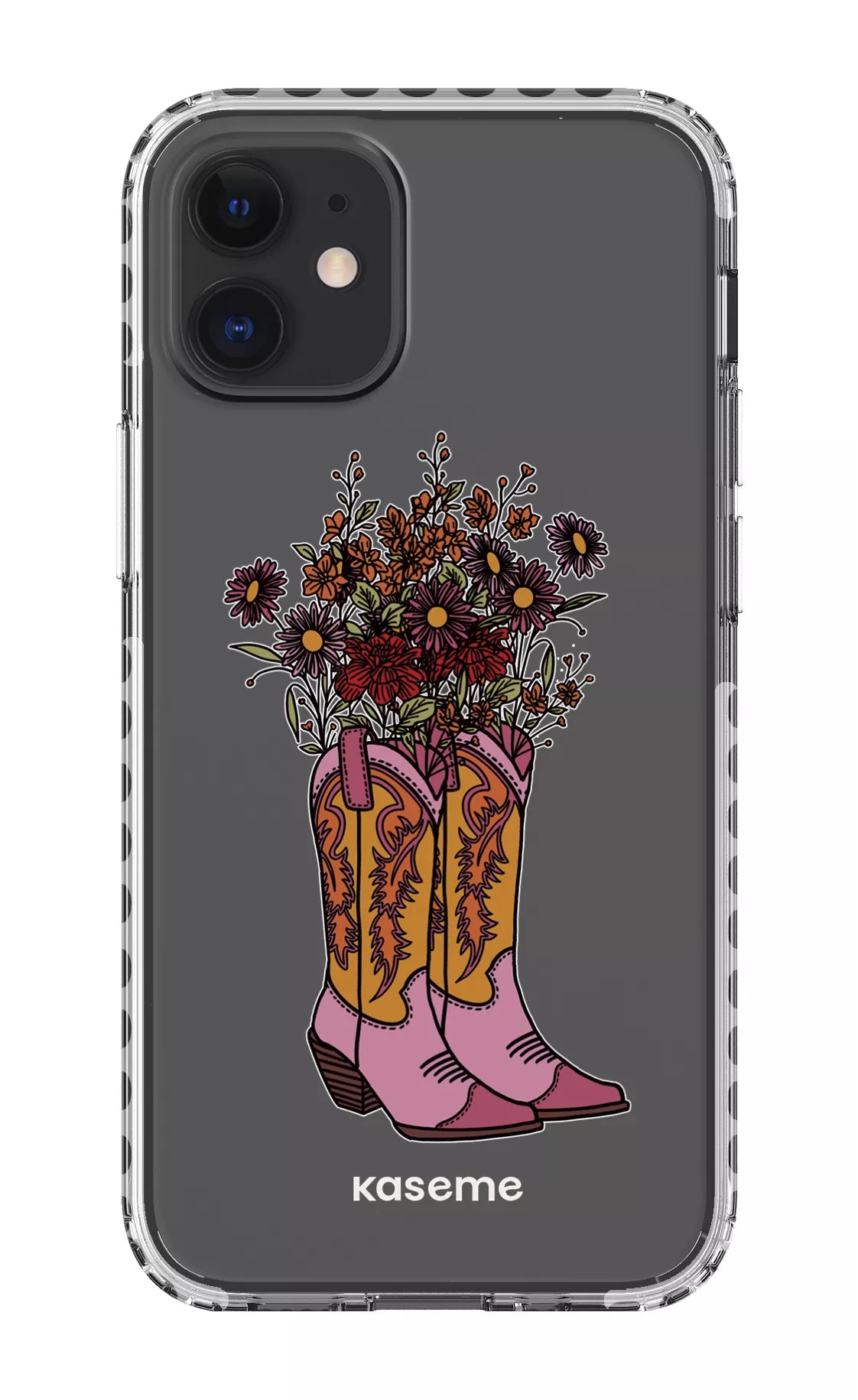 iPhone 12 Mini Clear Case - White Howdy Clear Case -