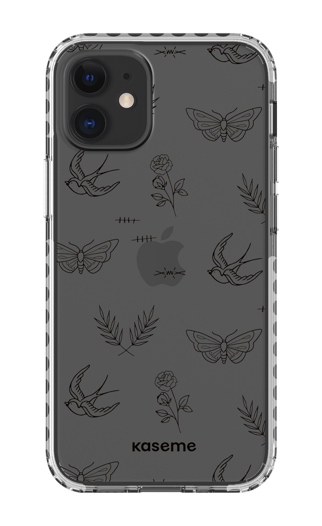 iPhone 12 Mini Clear Case - White Ink clear case -