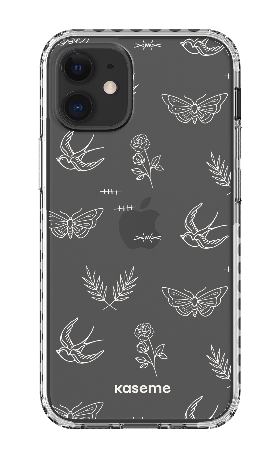 iPhone 12 Mini Clear Case - White Ink white clear case -