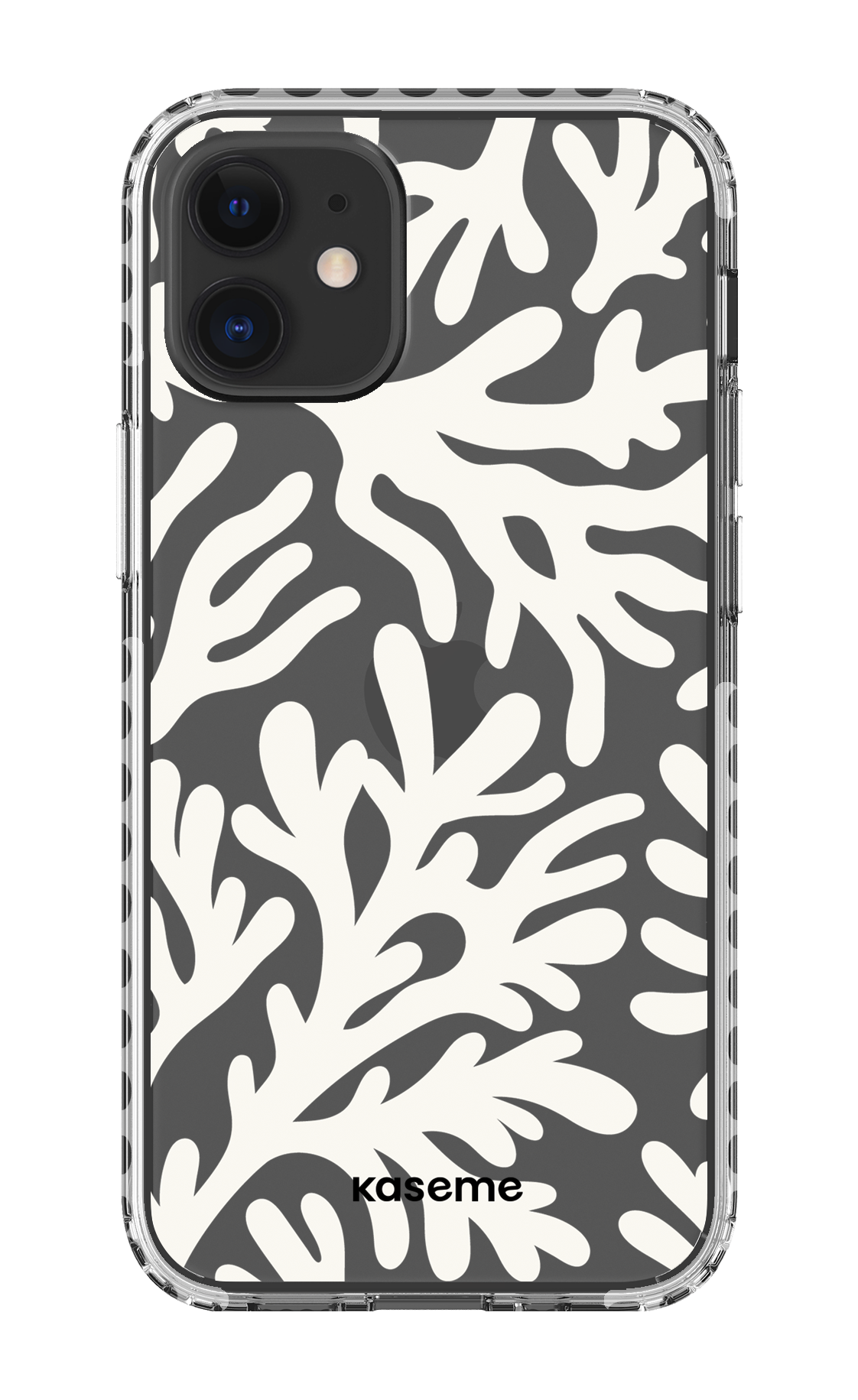 iPhone 12 Mini Clear Case - White Koralia Clear Case -