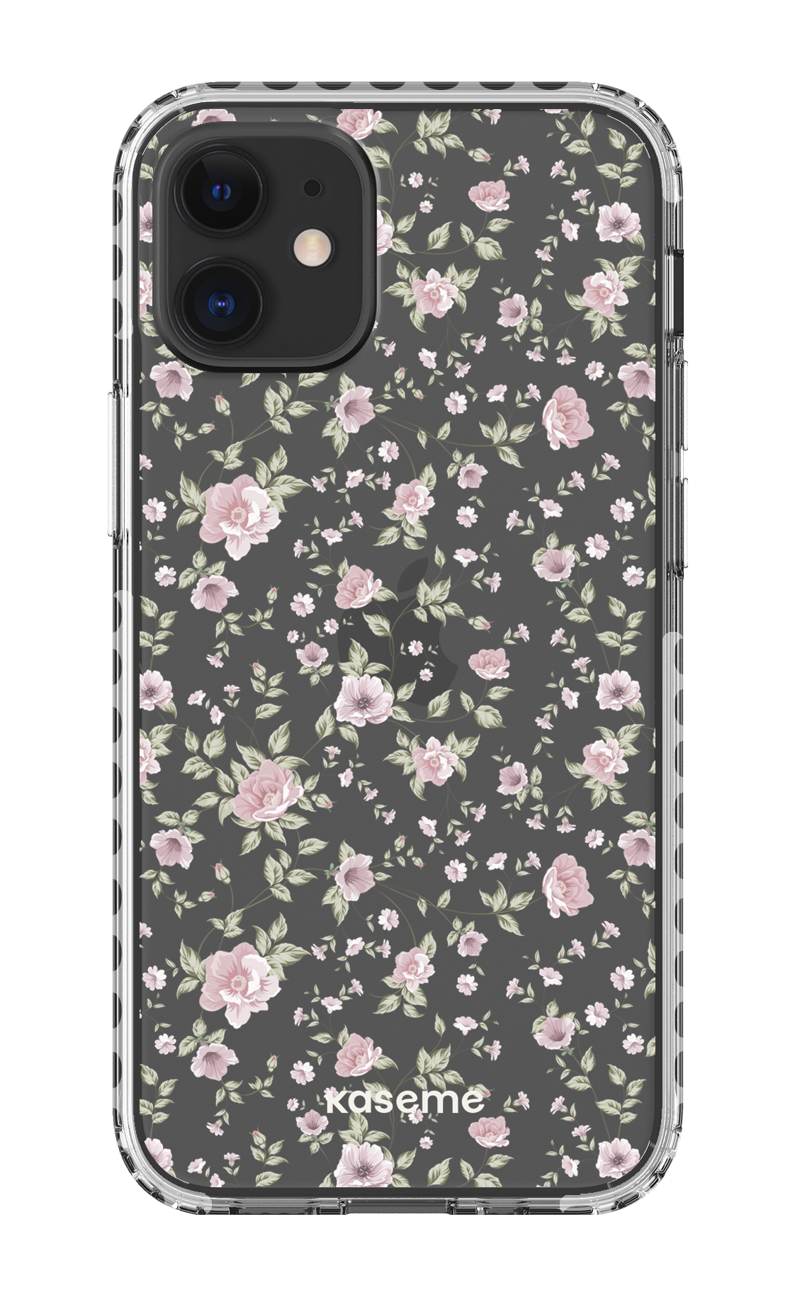 iPhone 12 Mini Clear Case - White La Vie en Rose Clear Case -