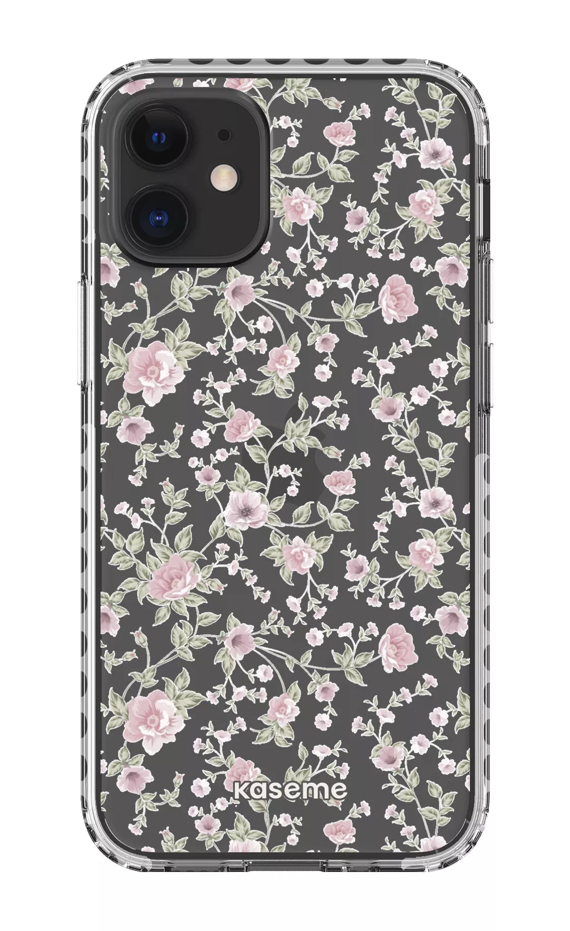 iPhone 12 Mini Clear Case - White La Vie en Rose Clear Case -