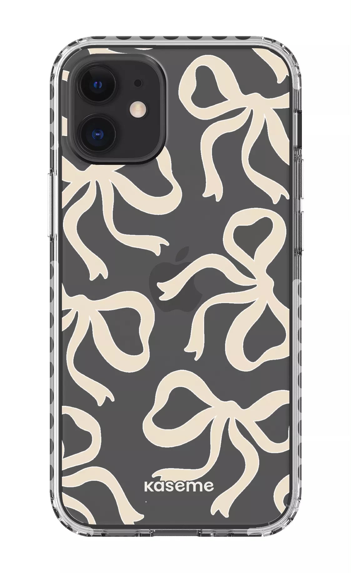 iPhone 12 Mini Clear Case - White Lace Clear Case -