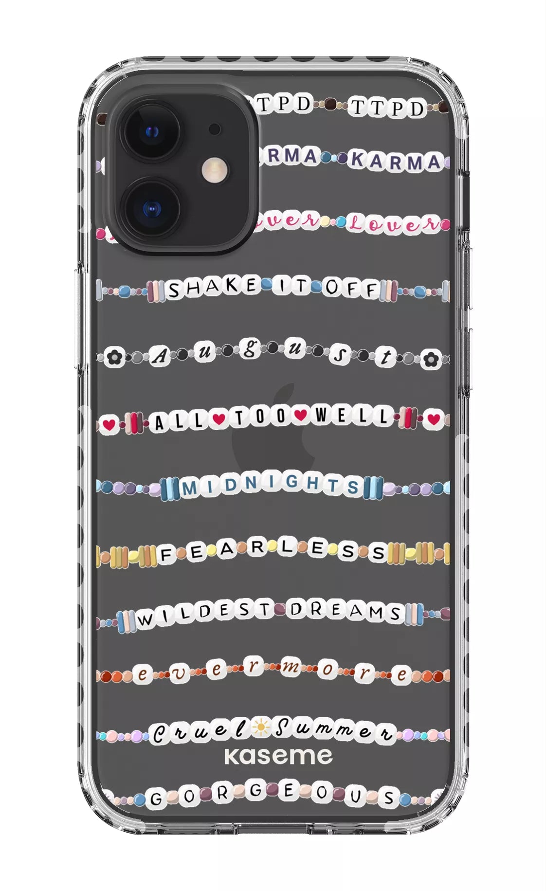 iPhone 12 Mini Clear Case - White Love Story Clear Case -