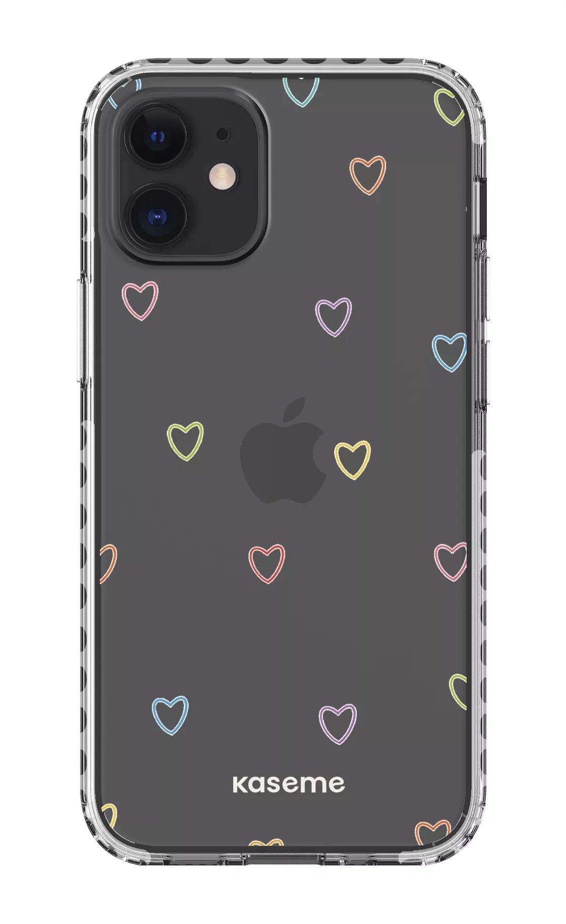 iPhone 12 Mini Clear Case - White Love Wins Clear Case -