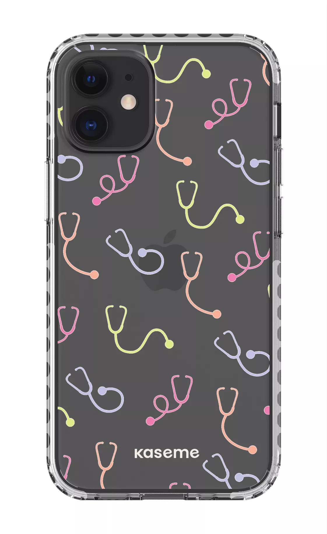 iPhone 12 Mini Clear Case - White Pulse Clear Case -