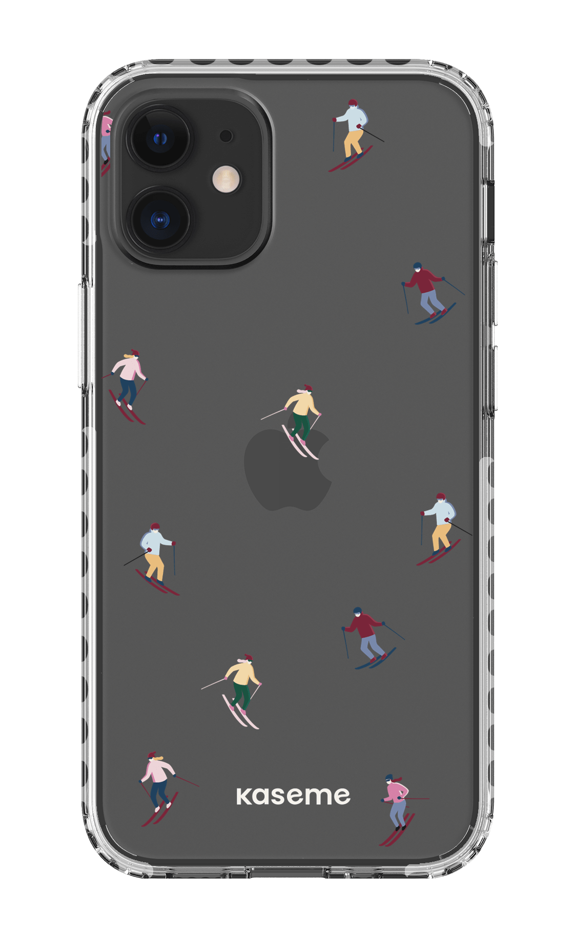 iPhone 12 Mini Clear Case - White Slope Clear Case -