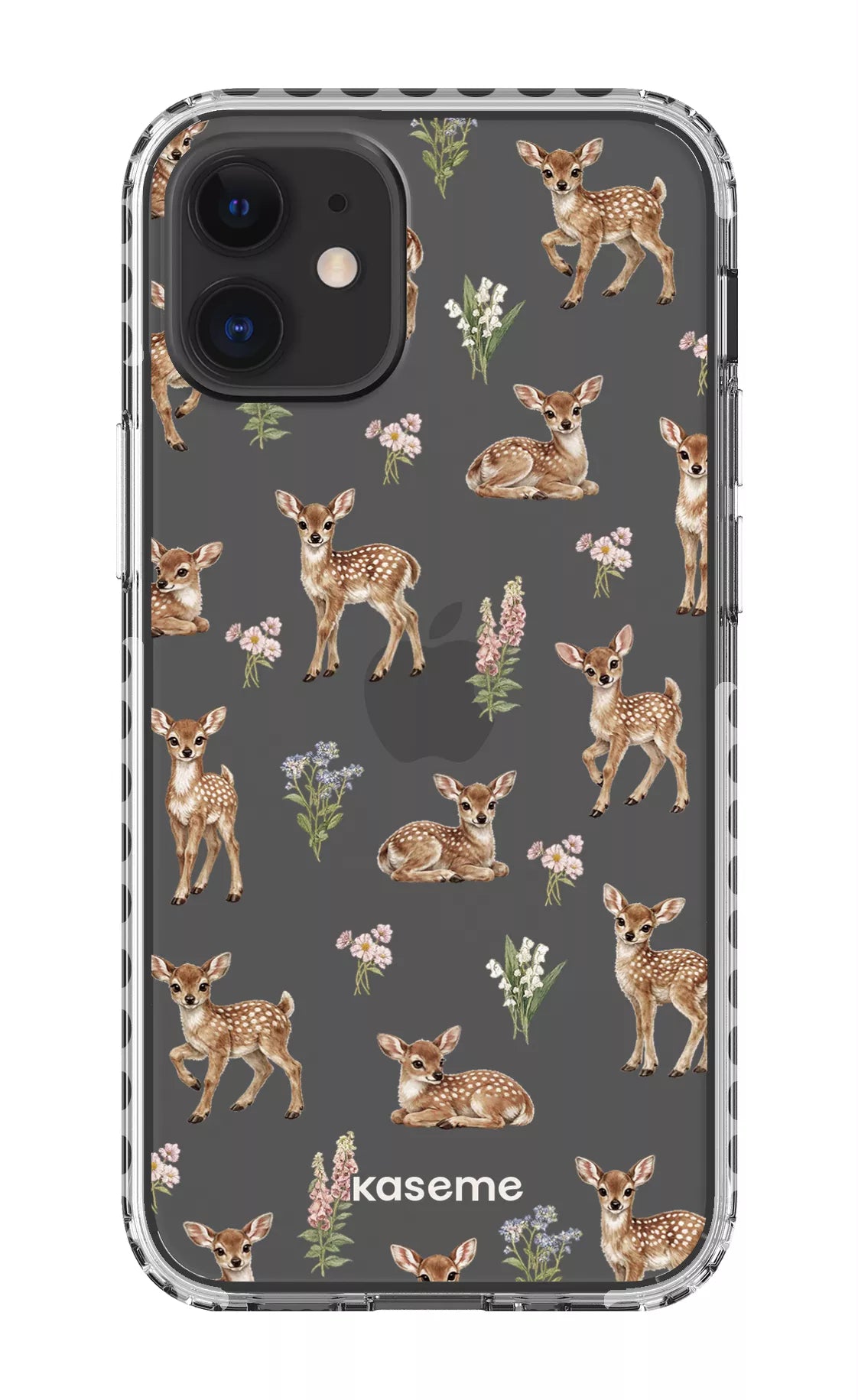 iPhone 12 Mini Clear Case - White Sweet Bambi Clear Case -