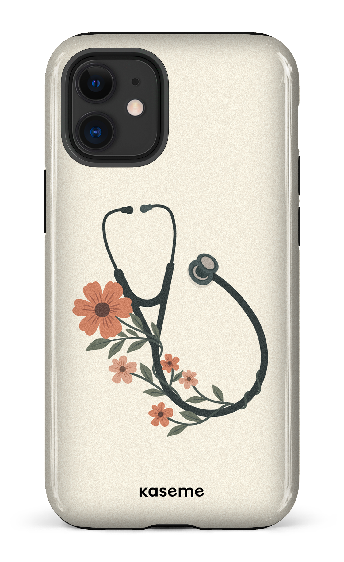 iPhone 12 Mini Tough Blossom Beat Beige -