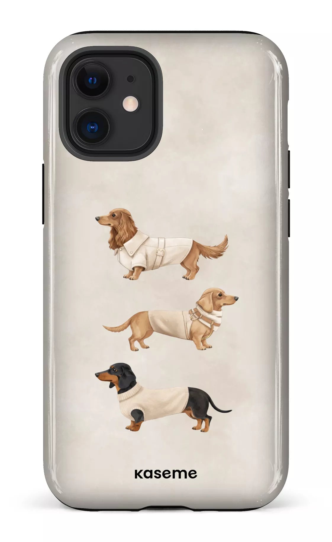 iPhone 12 Mini Tough Doxies Club Beige -
