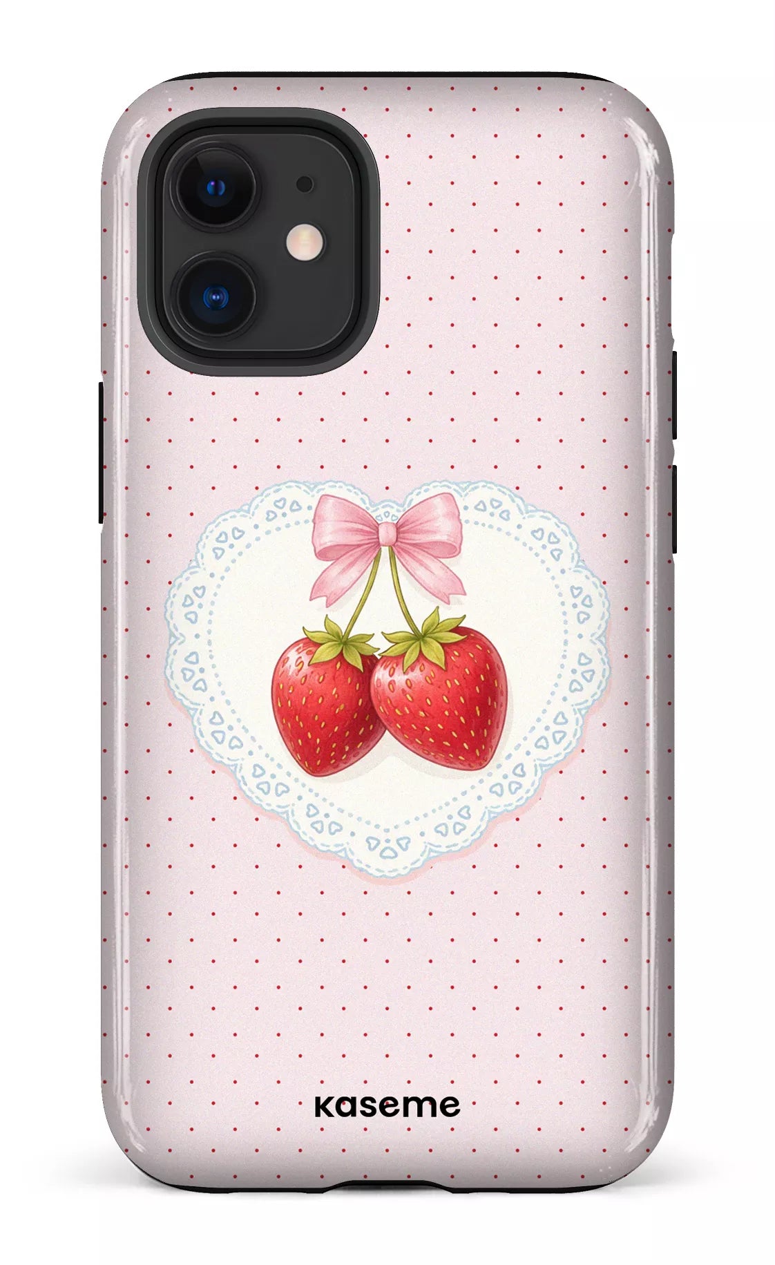 iPhone 12 Mini Tough Fresa Lace Pink -