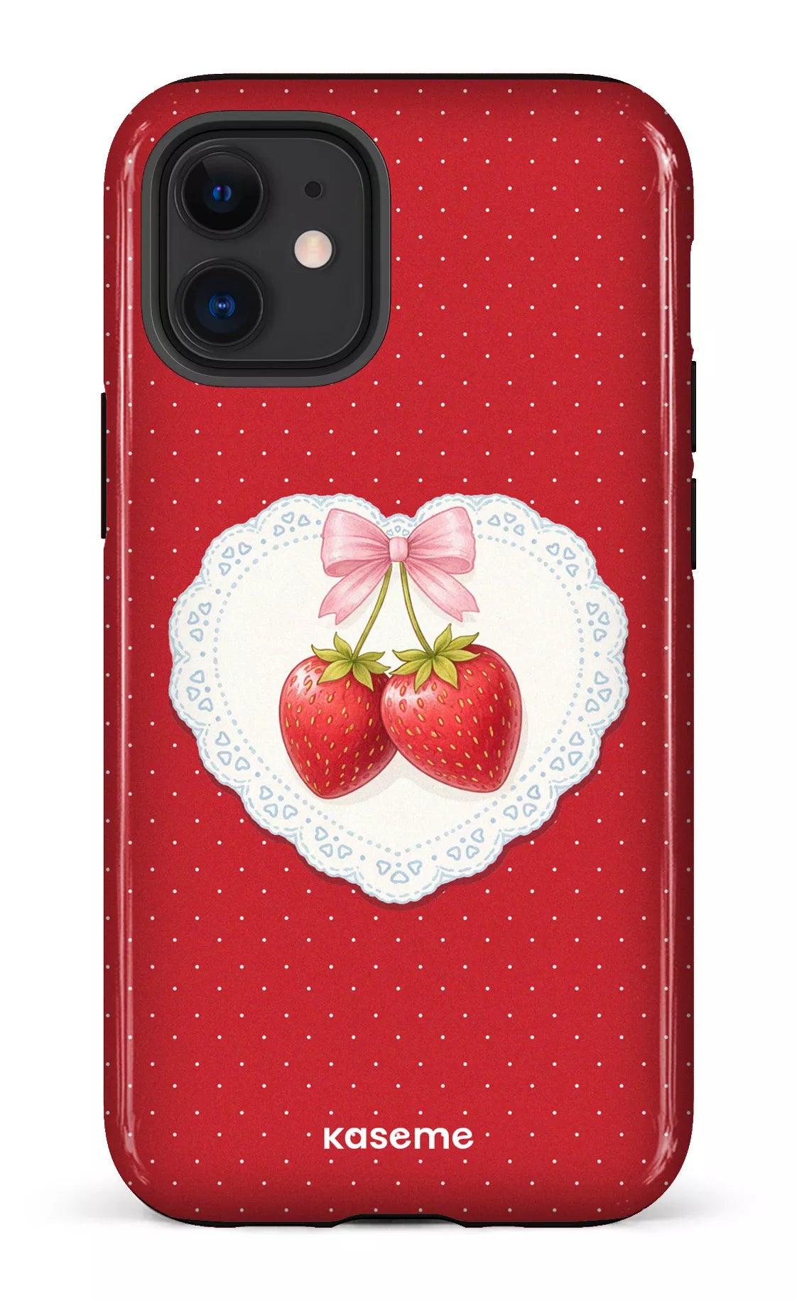 iPhone 12 Mini Tough Fresa Lace Red -