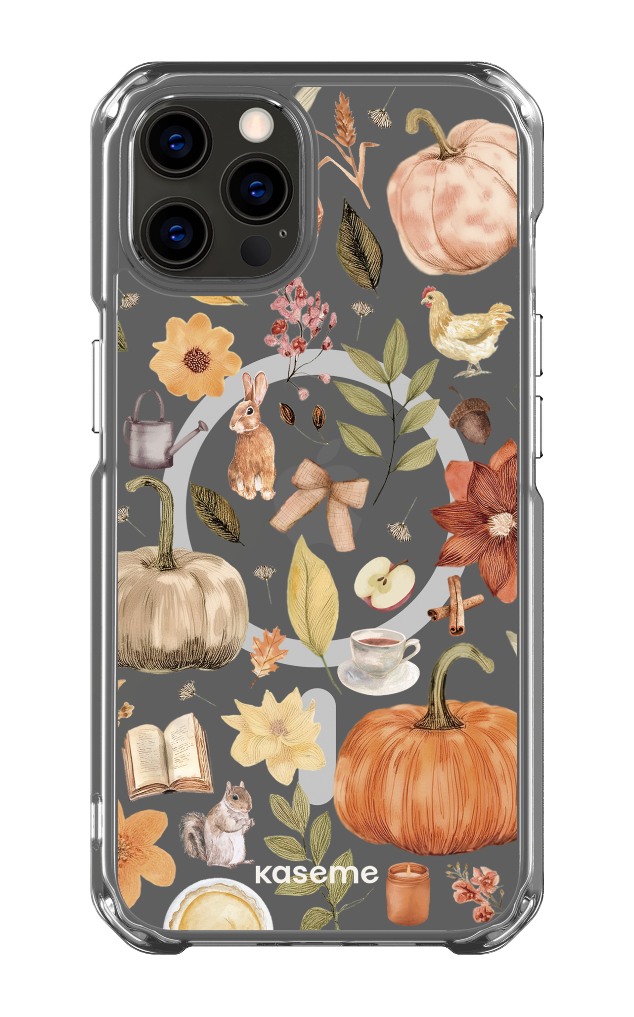 iPhone 12 Pro Clear Case - Magsafe Harvest Hues Clear Case -